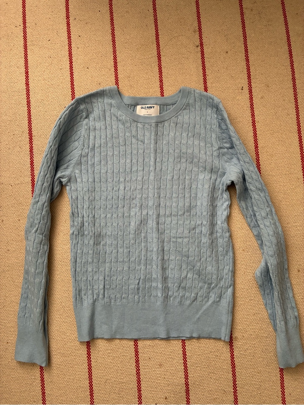 Old Navy Pale Blue Cable Knit Pullover